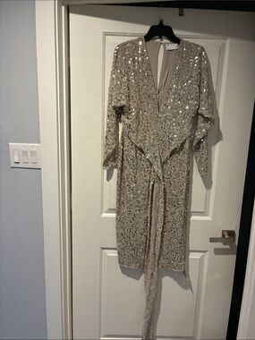 asos edition wrap midi dress in disc sequin ASOS EDITION embellished disc sequin square neck full skirt mini dress in  slate blue